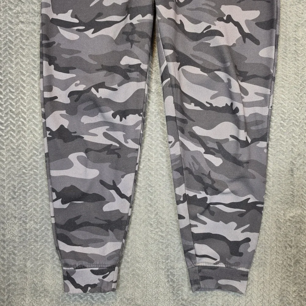 Vintage NBA Chicago Bulls Kids Gray Camo Jogger Pants Fleece Lined Large